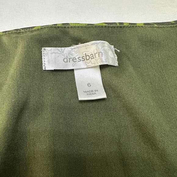 Dressbarn Ruffle Tiered Midi Dress Womens 6 Green Whimsigoth Fairycore Garden - Picture 6 of 13